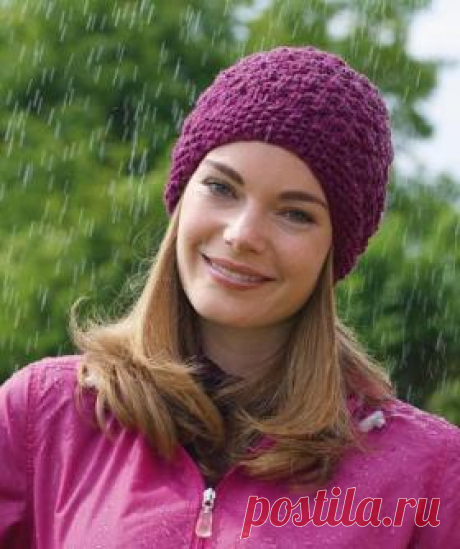 Модели для вязания женских шапок, шарфов и беретов спицами - страница 15