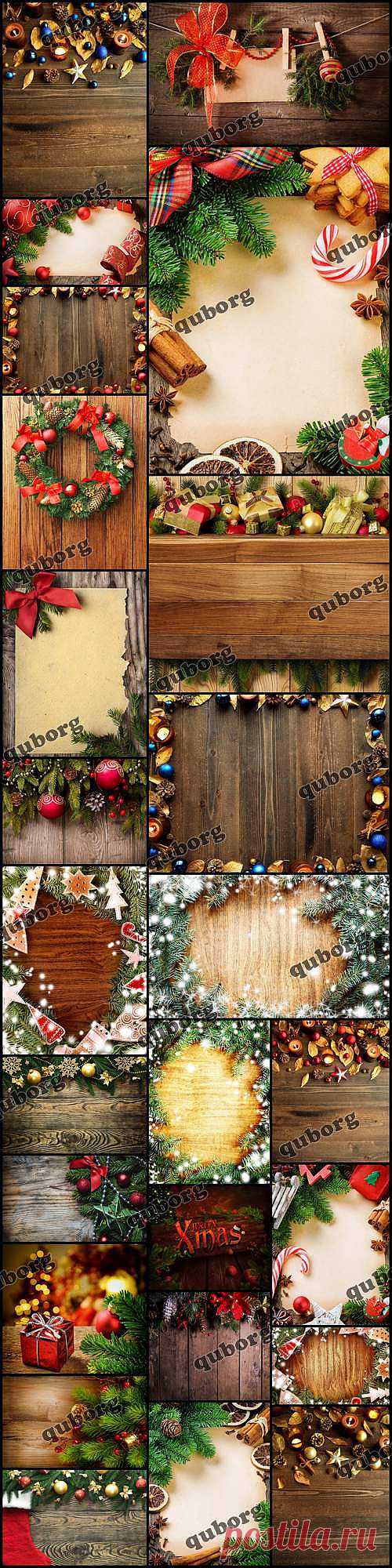 Stock Photos - Christmas, New Year Decorations on Wooden Background » RandL.ru - Все о графике, photoshop и дизайне. Скачать бесплатно photoshop, фото, картинки, обои, рисунки, иконки, клипарты, шаблоны.