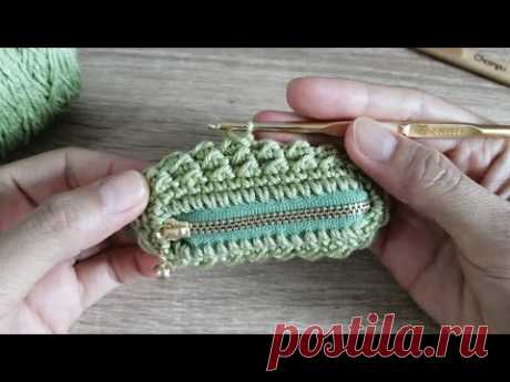 So Cute!!! Crochet mini coins purse🔥Step By Step🔥🔥