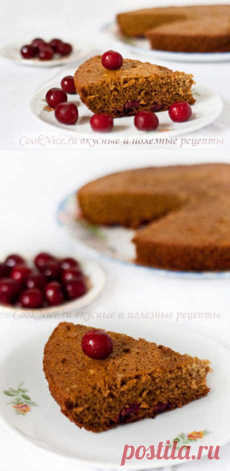 Диетический овсяный пирог с вишней в мультиварке | CookNice