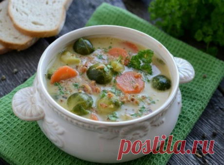 Овощной суп с разными видами капусты — Кулинарная книга - рецепты с фото