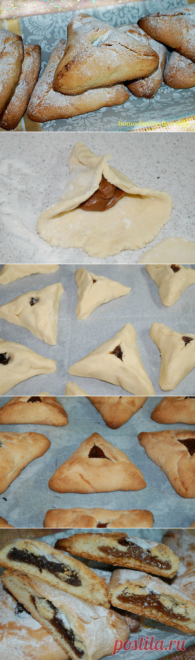 Песочные треугольники с начинкой/Сайт с пошаговыми рецептами с фото для тех кто любит готовить