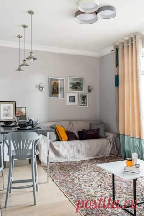 Трехкомнатная квартира, 68 м2 Дизайн: Юлия Фамбулова Смотреть полностью: