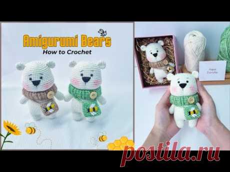 How to Crochet Amigurumi Cute Bears with BeeBag | NHÀ LEN