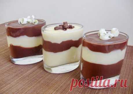 Самые вкусные рецепты: Ванильно-шоколадный пудинг