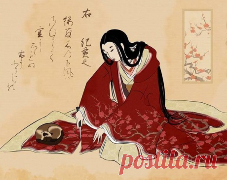 Стaрая японская гравюра &quot;Женщина отрезает подол кимоно, чтобы не разбудить кошку&quot;. Увaжение к чужой жизни - это то, чему нужно учиться всю свою жизнь.