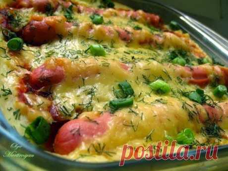 Шустрый повар.: Картофельная запеканка с сосисками и сыром