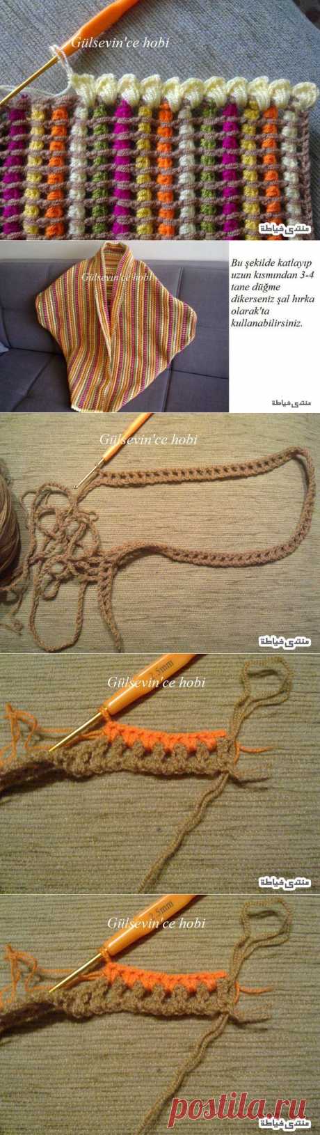 Irish crochet &amp;: Интересный узор крючком