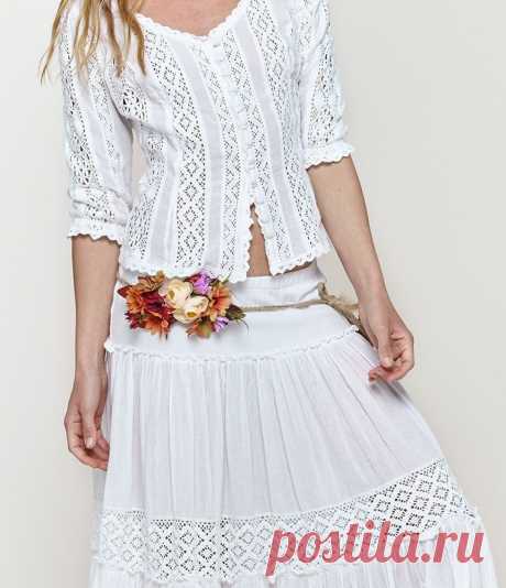 Белое бохо, или Шикарная одежда для королевы летнего пляжа | Журнал Ярмарки Мастеров