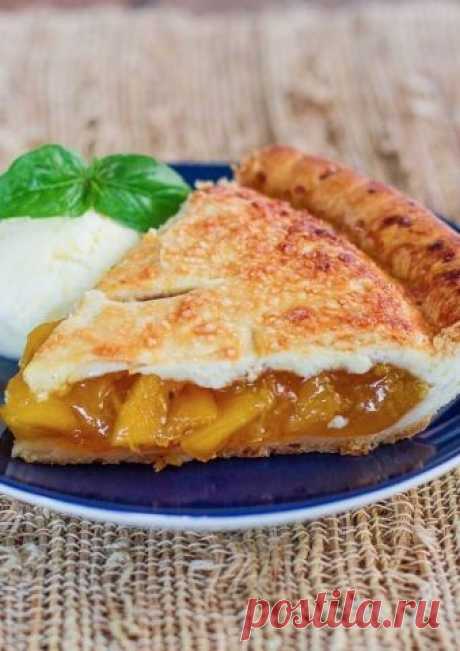 Идеальный персиковый пирог - Лучшие кулинарные рецепты интернета