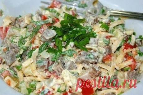 Как приготовить очень вкусный салат  - рецепт, ингридиенты и фотографии