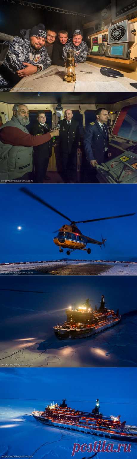 Уникальные фотографии ледокола с воздуха на Полюсе в условиях полярной ночи | ТАЙНЫ ПЛАНЕТЫ ЗЕМЛЯ