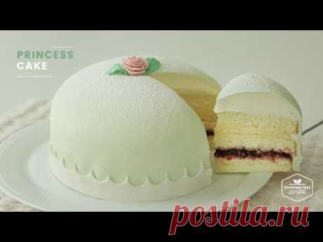 프린세스 케이크  만들기💖 : Swedish Princess Cake Recipe : プリンセスケーキ | Cooking tree