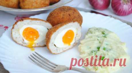 Яйца по-шотландски, пошаговый рецепт с фото