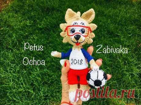 Mascota Mundial futbol 2018 Zabivaka amigurumis by Petus (3a. parte) (English subtitles)