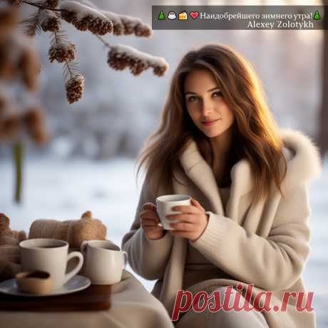 🎄☕🍰💗Наидобрейшего зимнего утра!🎄