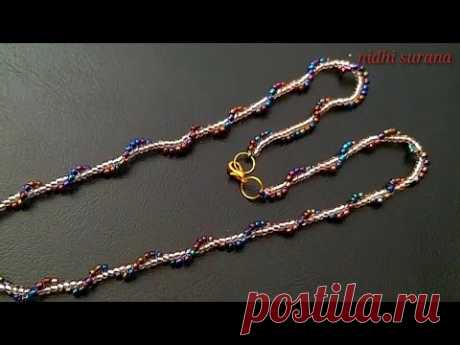 ⚜️Soft Spirals, Seed beads long Chain Necklace/Collar de cuentas /Tutorial diy