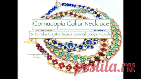 Cornucopia Collar Necklace & Eureka Crystal Beads Special Coupon Code Link to Cornucopia Bracelet https://youtu.be/Eq56nwlrodkApproximate Time Stamps:Materials 1:38Plain Necklace 3:54Right Angle weave Ends 14:44Clasp Ring End 1...