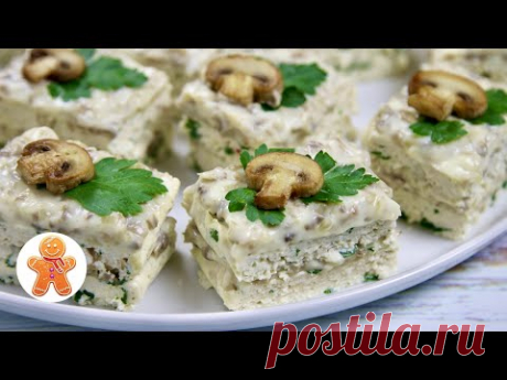 Необычное Блюдо из Курицы ✧ Куриные Пирожные с Грибным Кремом