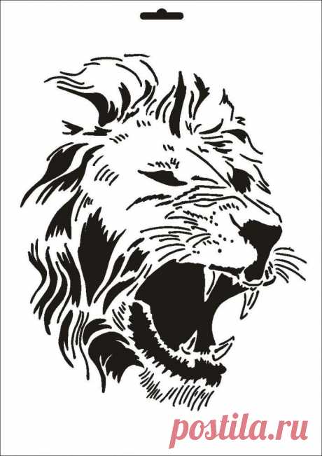 UMR-Design W-165 Lion Textile- / wallstencil Size A5: Amazon.fr: Cuisine & Maison