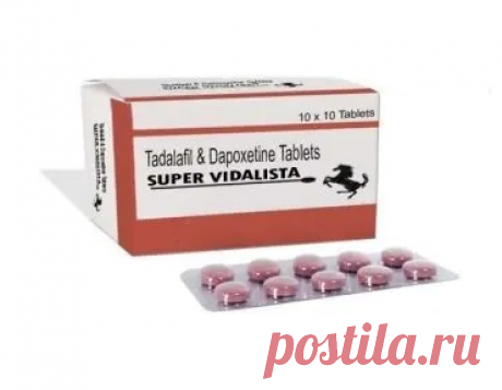 Super Vidalista is a two-in-one solution for erectile dysfunction and premature ejaculation. Super Vidalista is an excellent medicine that enhances male sexual performance. It helps men cope with early climax problems and reduces the effects of erectile dysfunction. All thanks to its two magical ingredients, Tadalafil and Dapoxetine.

Tadalafil 20 mg + Dapoxetine 60 mg effectively treat ED and premature ejaculation. Super Vidalista contains both active ingredients.