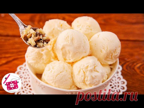 ТАЕТ во РТУ! 🍦 МОРОЖЕНОЕ из Детства! Только 3 ингредиента! Домашнее мороженое из молока (без сливок)