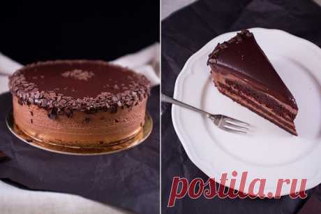 From scratch - Баварский шоколадный торт/Chocolate bavarian cake