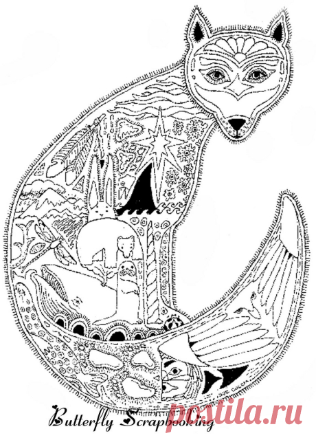 ARCTIC Fox Animal espíritu se aferran Desmontado sello de goma tierra Arte Sue Coccia Nuevo | eBay