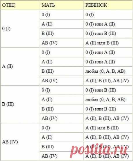 Как определить, какая группа крови может быть у ребенка — Полезные советы