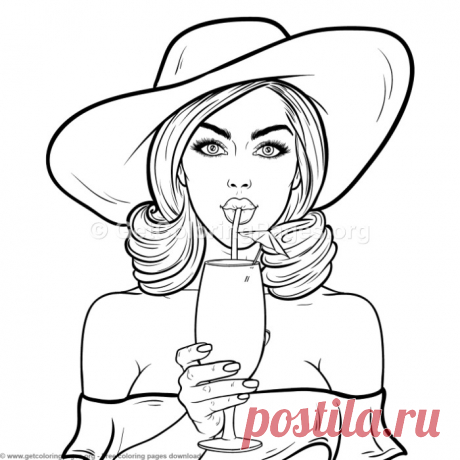 3 Pop Art Girl Coloring Pages &amp;#8211; GetColoringPages.org