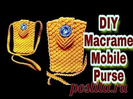 DIY Simple Macramé Mobile Purse Design | Macrame Art