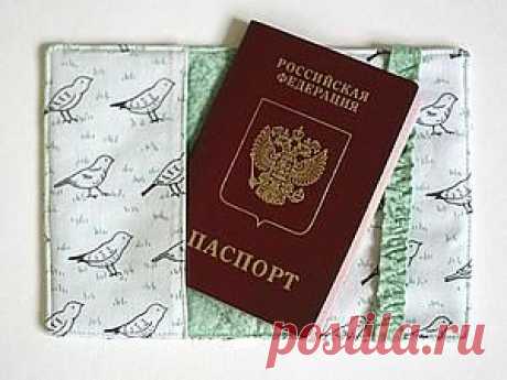 Текстильная обложка на паспорт своими руками - Ярмарка Мастеров - ручная работа, handmade
