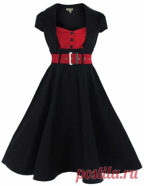 NEW LINDY BOP CLASSY VINTAGE 1950's ROCKABILLY PINUP FLARED SWING EVENING DRESS