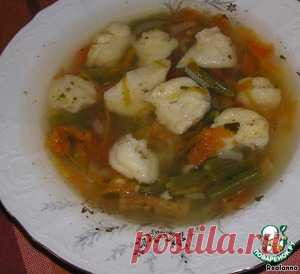 Фасолевый суп с сырными клецками - кулинарный рецепт