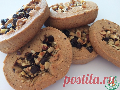 Шоколадно-ореховое печенье с корицей Кулинарный рецепт