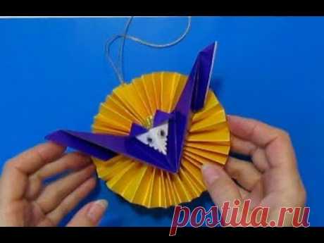 Оригами Из Бумаги: Летучая Мышь, Хлопающая Крыльями