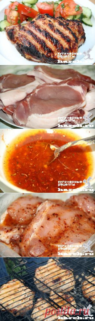 Острые свиные стейки на гриле | Харч.ру - рецепты для любителей вкусно поесть