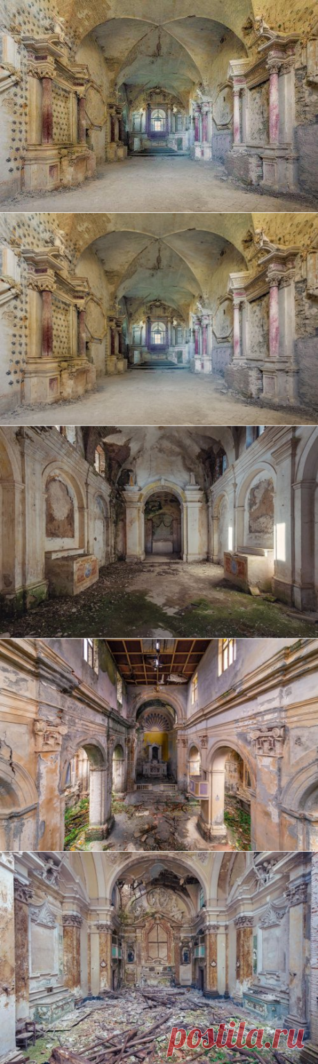 Фотограф запечатлел заброшенные церкви Италии