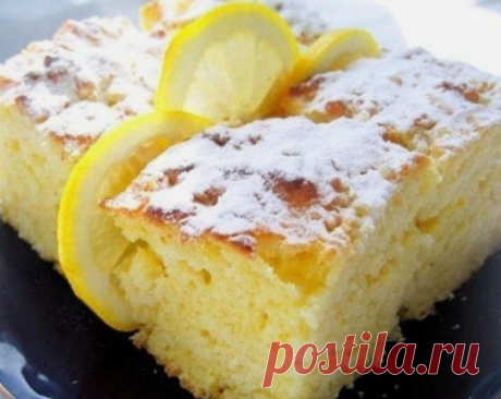 Очень легкие лимонные пирожные | Самые вкусные кулинарные рецепты