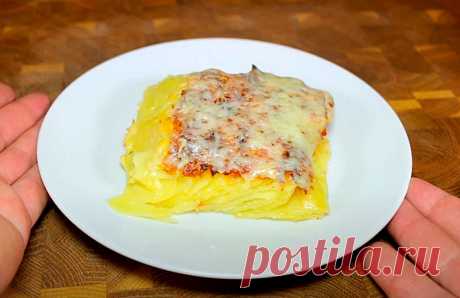 «Домино» – картофель, запеченный с сыром в духовке