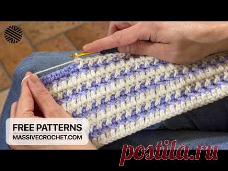 UNUSUAL Crochet Pattern, Perfect for Beginners! 👌 Very Easy Stitch for Baby Blanket, Scarf & Bag