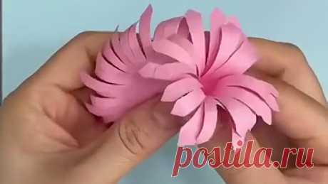 Цветок из бумаги