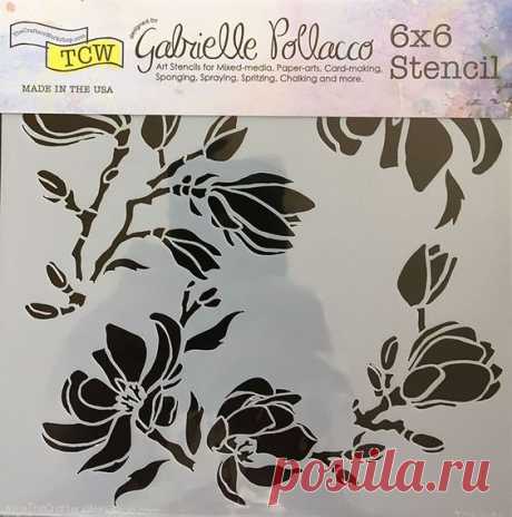 The Crafters Workshop Magnolia Blossoms 6x6 Doodling Templates