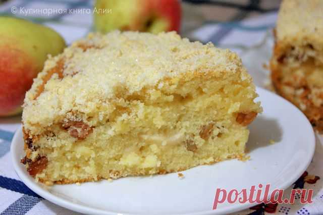 Пирог с яблоками "Домашний" (Пирог получился очень вкусный!!Прям обалденный! Попробуйте!