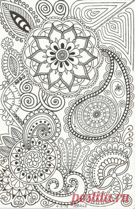 Zentangle-inspired Doodle (by Patricia Hill)