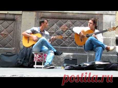 Flamenco Guitar. Barcelona street music (HD)