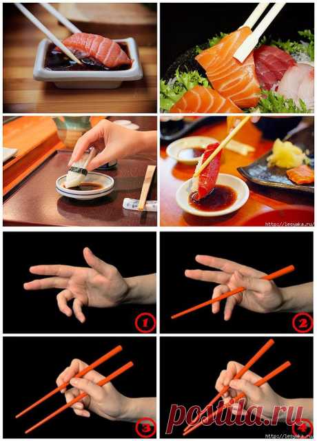 Как правильно есть суши и роллы.