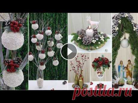 7 Christmas Decoration Ideas at Home using Pine Cones! Mery Christmas ► Subscribe HERE: https://bit.ly/FollowDiyBigBoom...