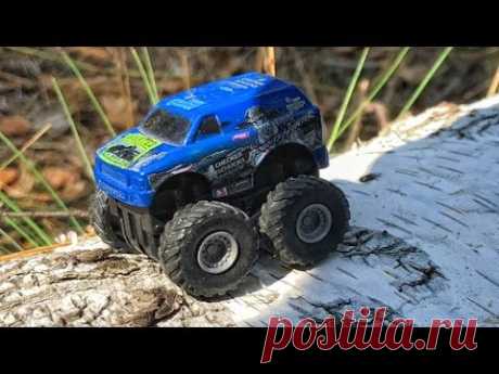 Kids toys - Bigfoot toy car run in forest. Mini monster truck toy videos - YouTube