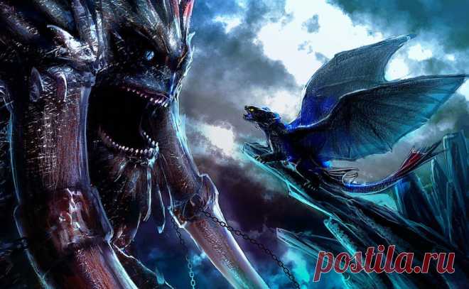 Download Alpha Dragon Vs Toothless Wallpaper | Wallpapers.com Download Alpha Dragon Vs Toothless wallpaper for your desktop, mobile phone and table. Multiple sizes available for all screen sizes. 100% Free and No Sign-Up Required.
